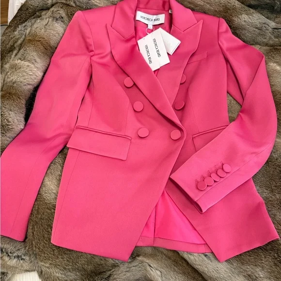 Veronica Beard Miller Dickey Blazer Hibiscus - Picture 6 of 16